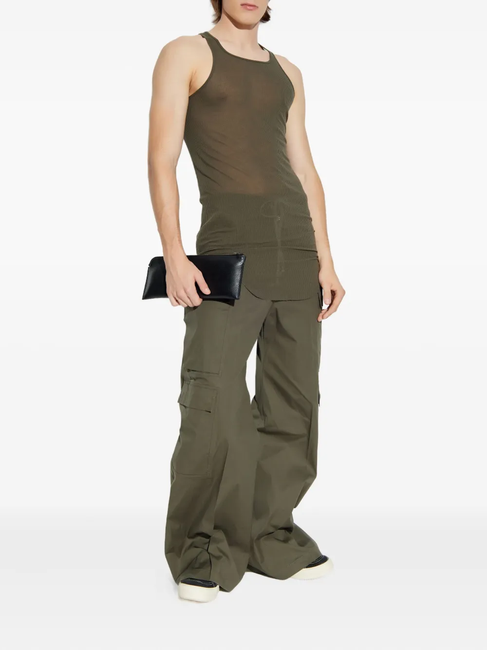 Rick Owens Cargo broek met trekkoord Groen