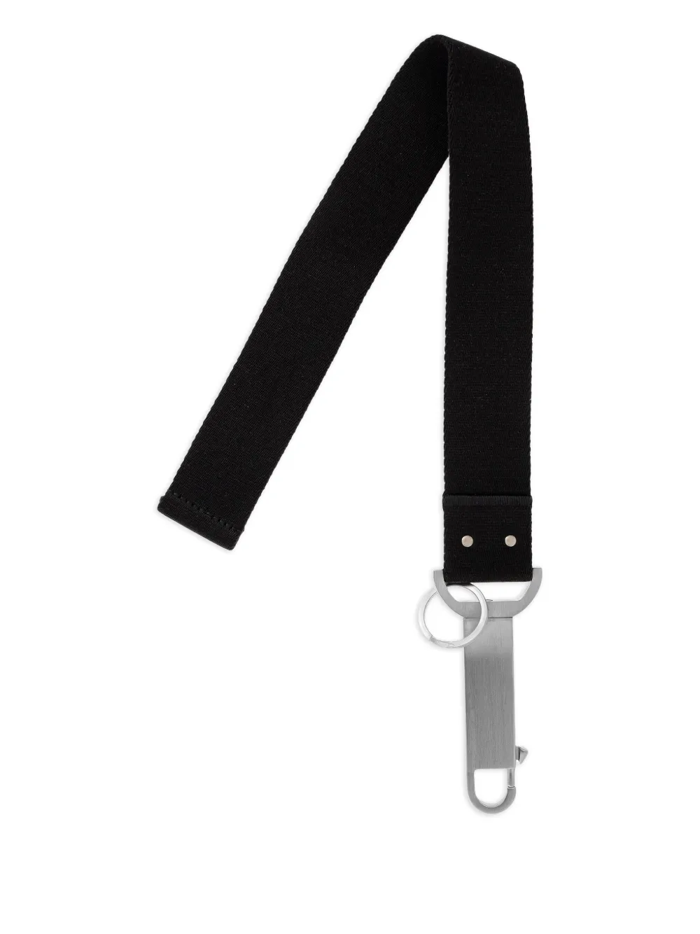 Rick Owens sleutelhanger met bandje Zwart