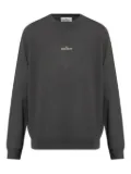 Stone Island logo-embroidered crew-neck sweatshirt - Grey