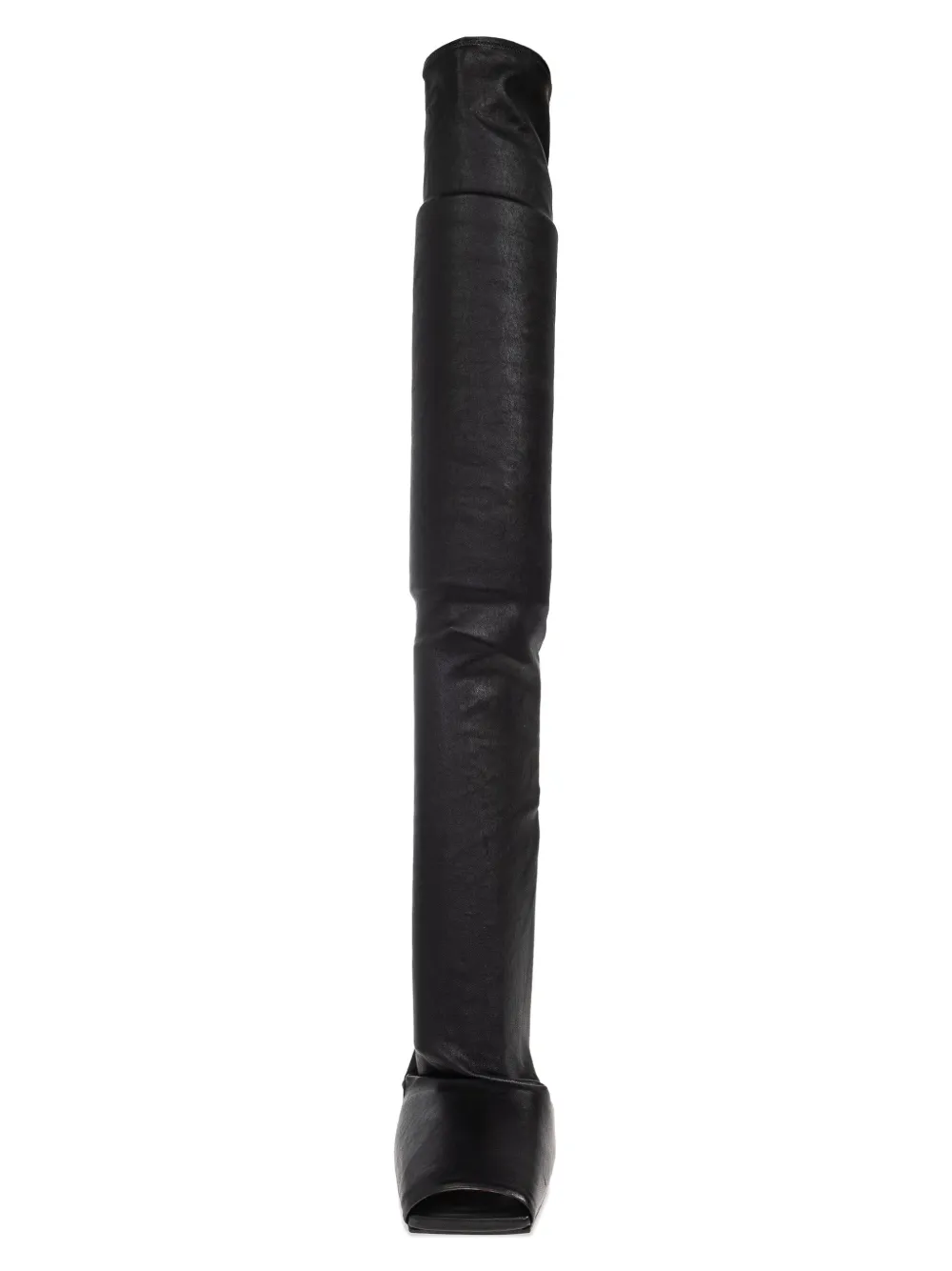 Rick Owens leather Over-The-Knee boots Black