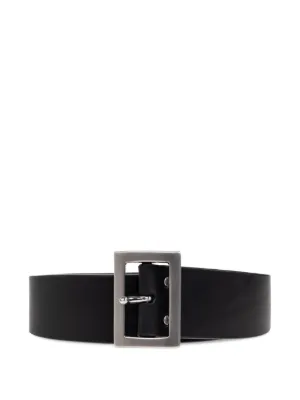大人気! RICK OWENS ユニセックス レザー ロゴ ユニーク ベルト RICK OWENS(リックオウエンス) ベルト(メンズ) - 海外通販のBUYMA