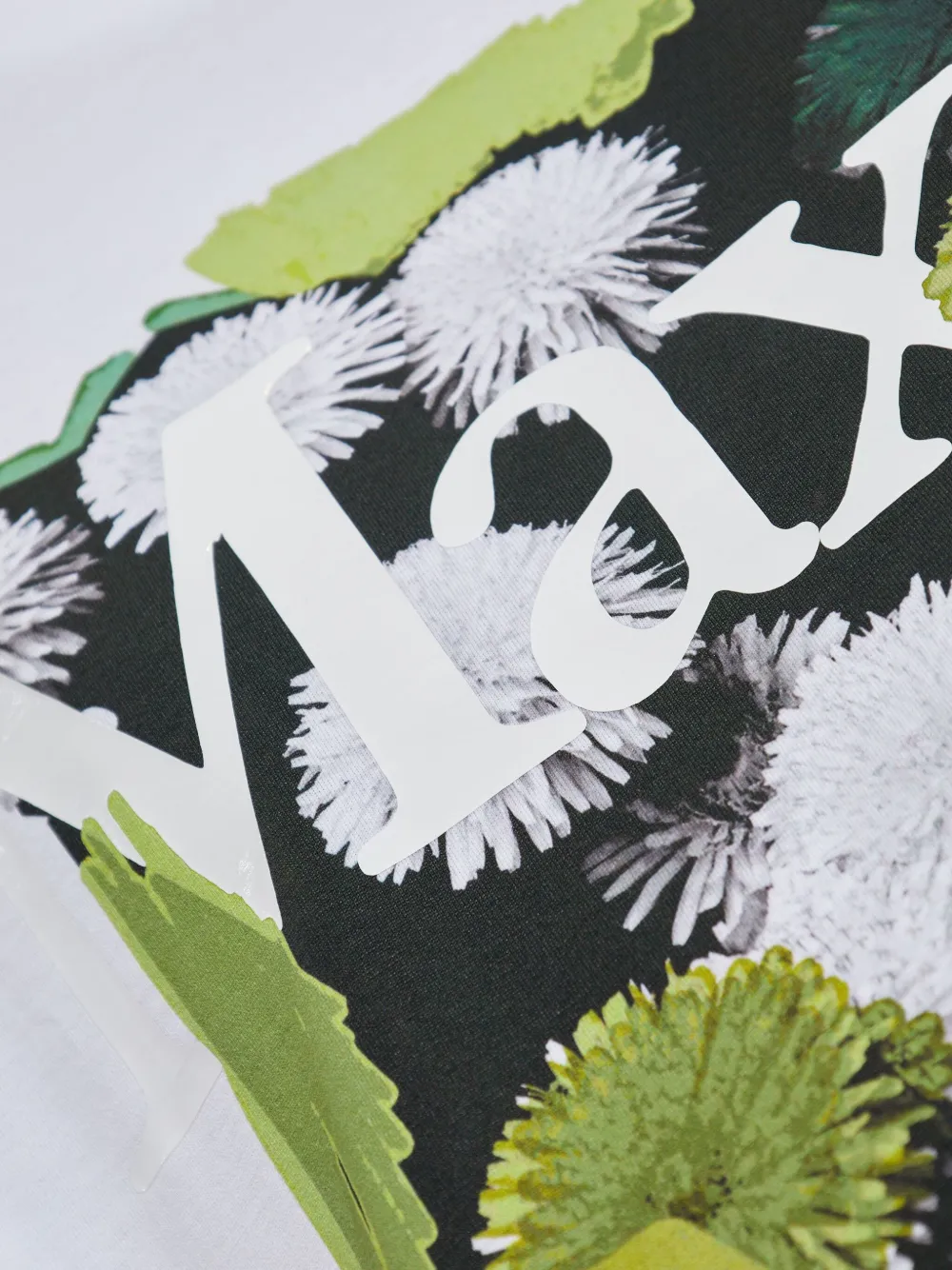 Max Mara Katoenen T-shirt met bloemenprint Wit
