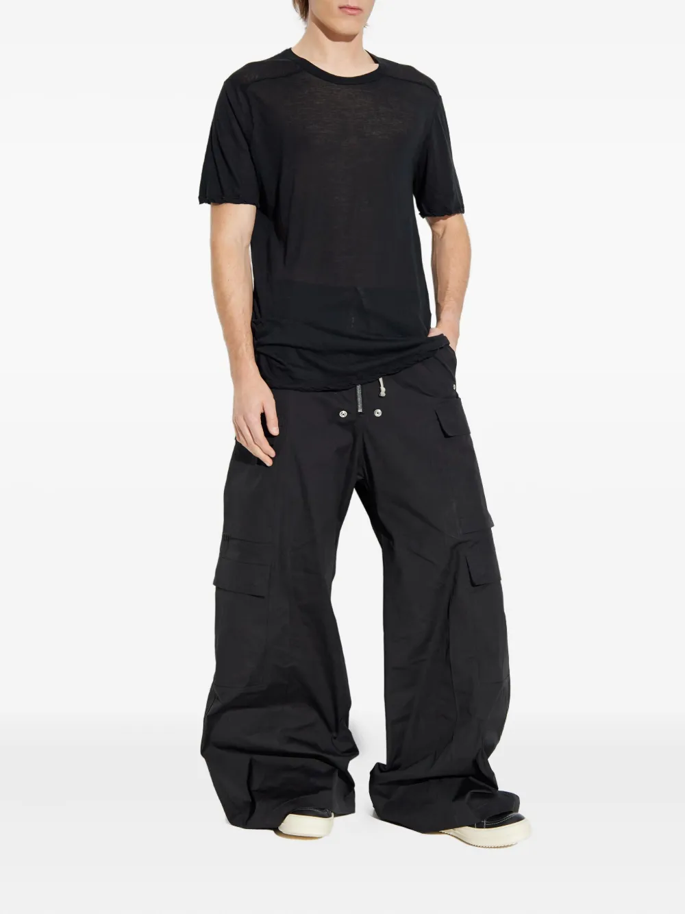 Rick Owens Katoenen T-shirt Zwart