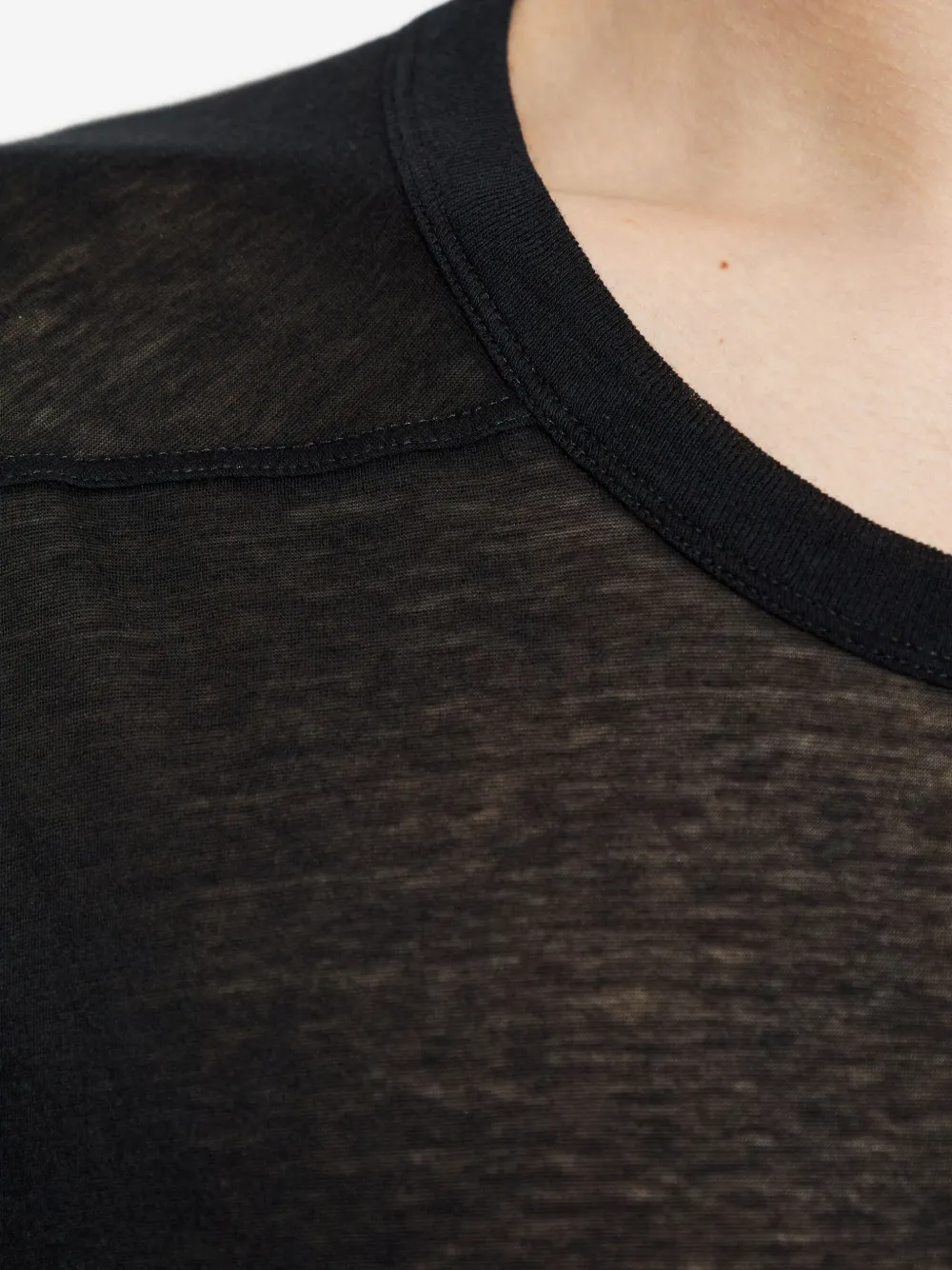 Rick Owens Katoenen T-shirt Zwart