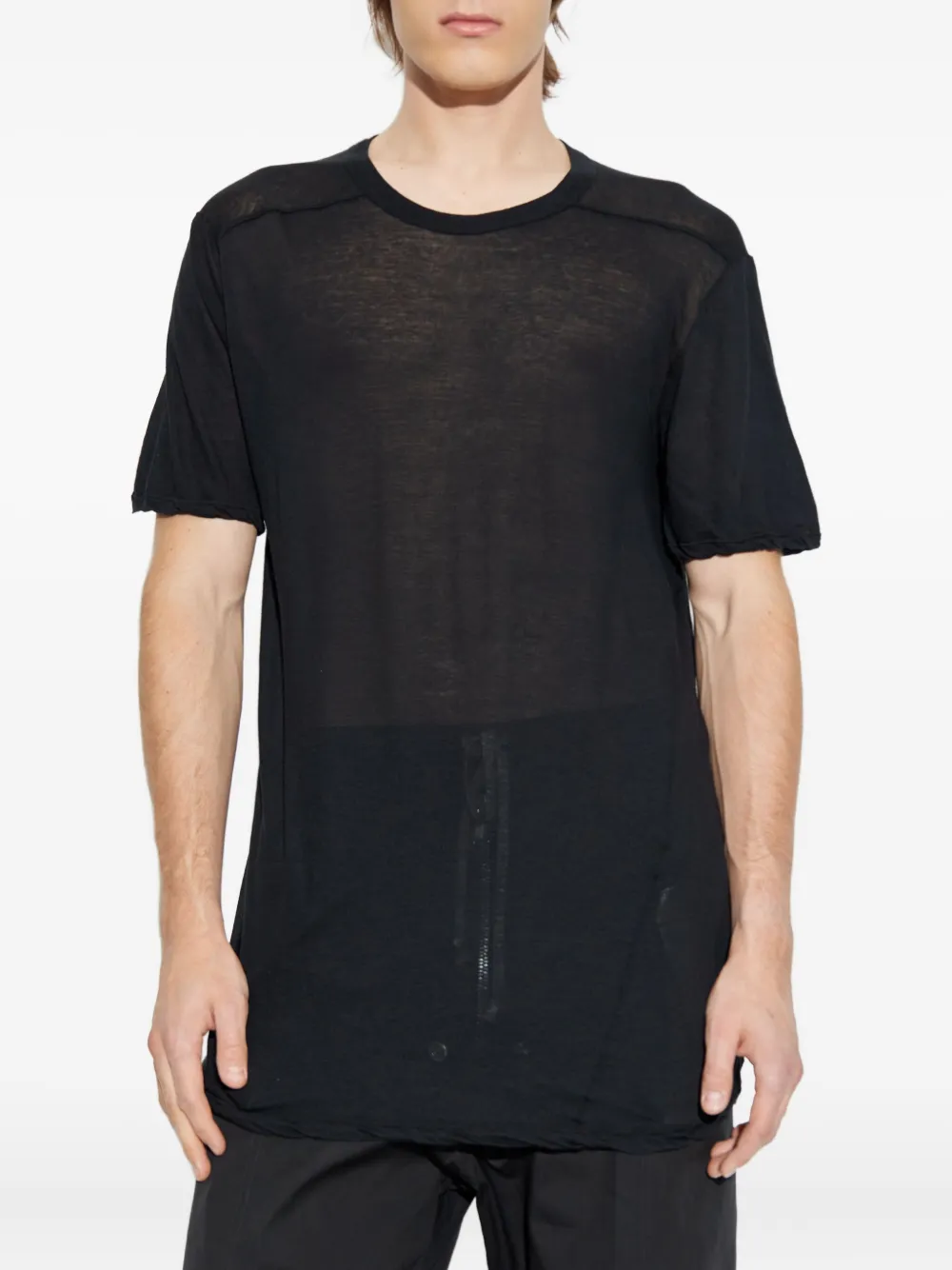 Rick Owens Katoenen T-shirt Zwart