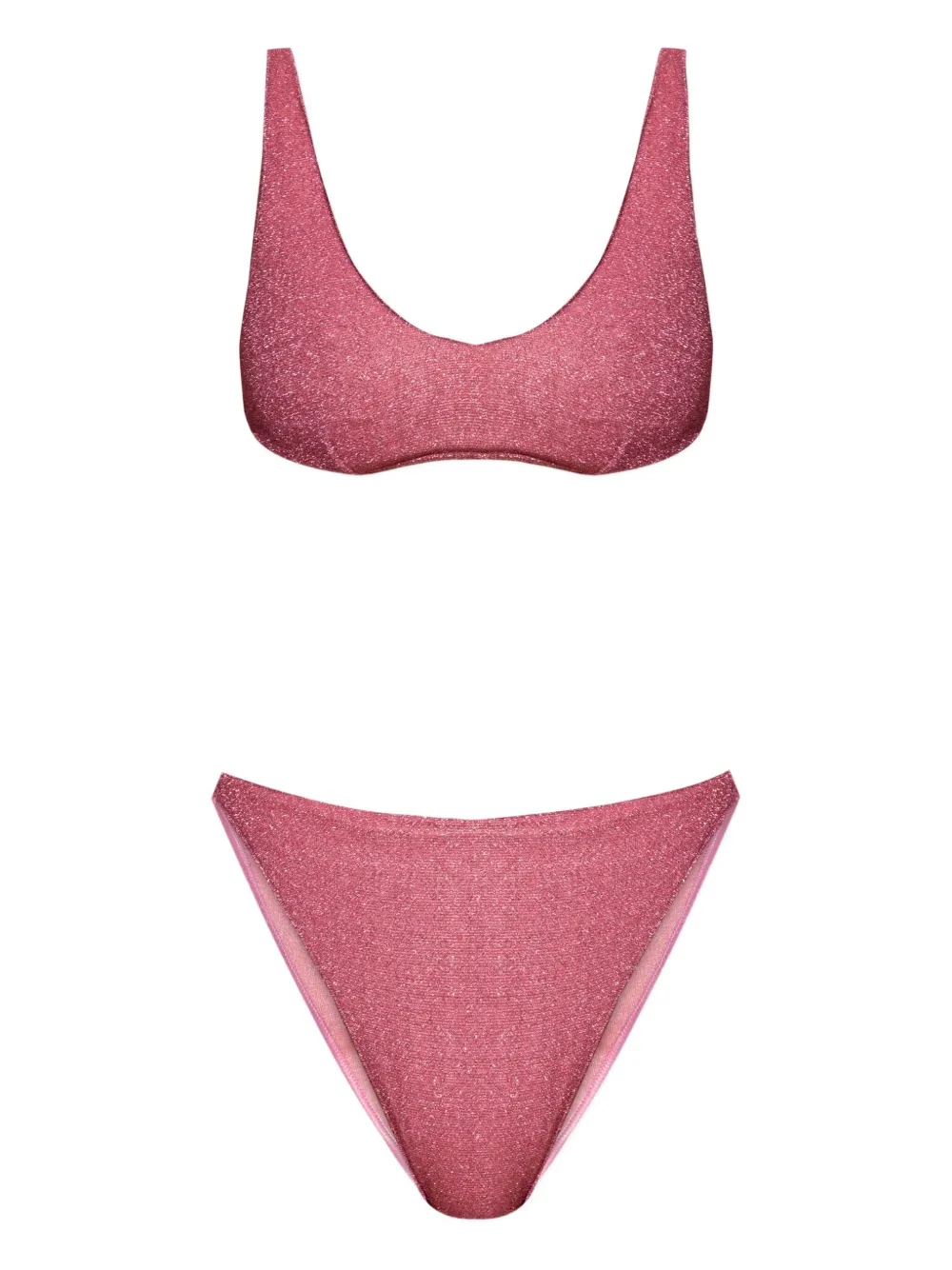 Oséree scoop-neck bikini Roze