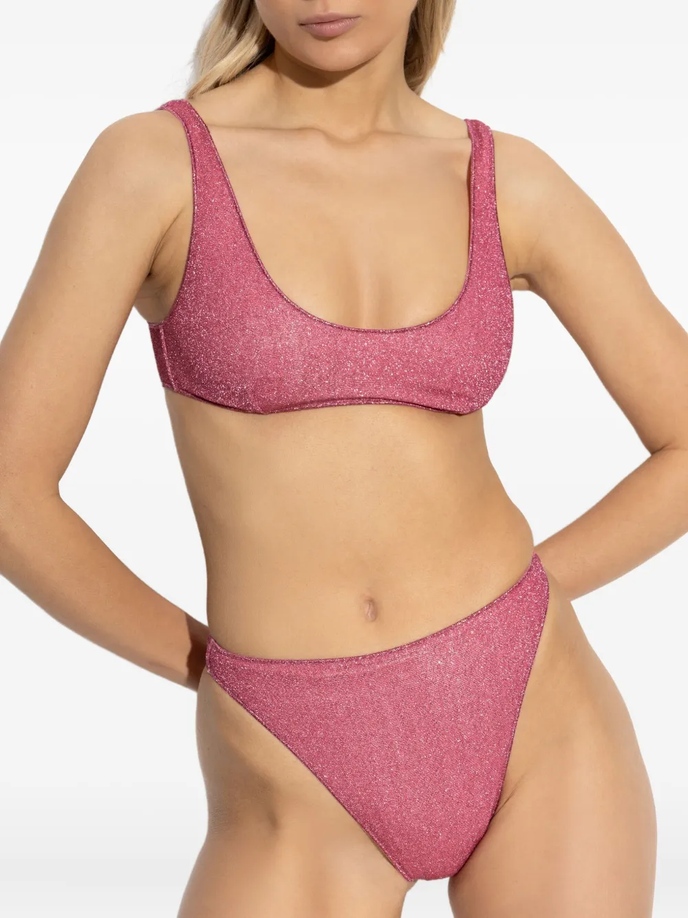 Oséree scoop-neck bikini Roze