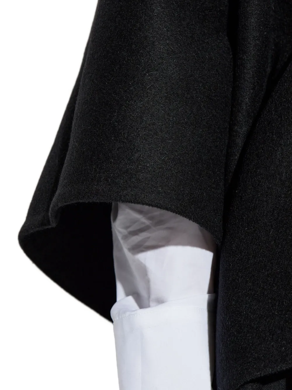 Max Mara Serra gedrapeerde cape Zwart