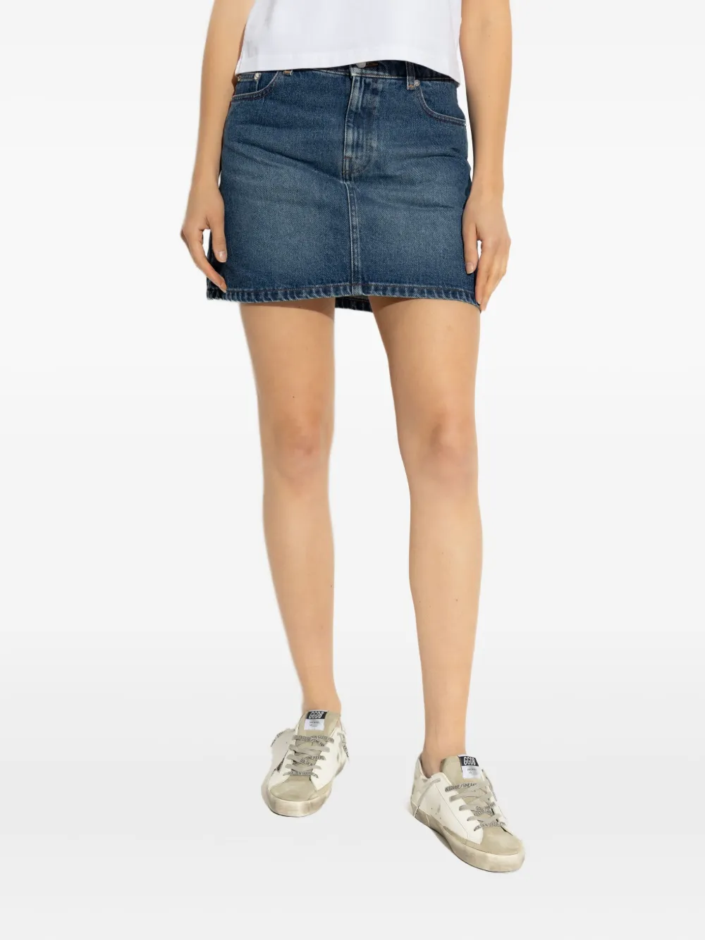 A.P.C. Moss mini-rok Blauw