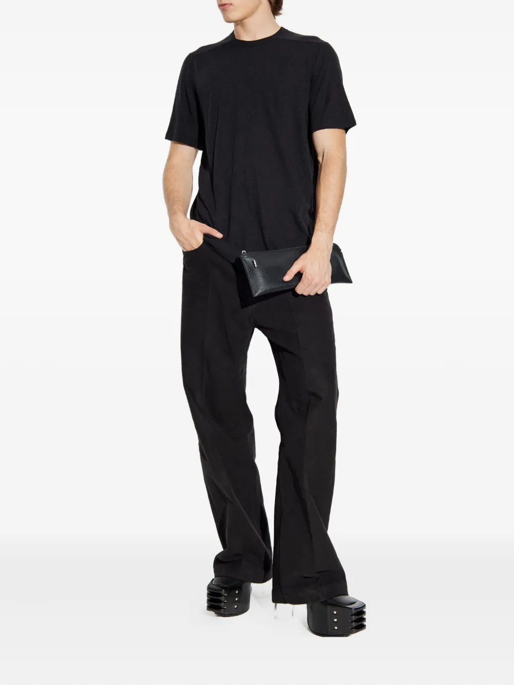Rick Owens T-shirt met ronde hals Zwart