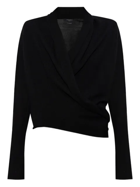 AllSaints كارديغان 'واسون' ملفوف بحياكة مضلعة