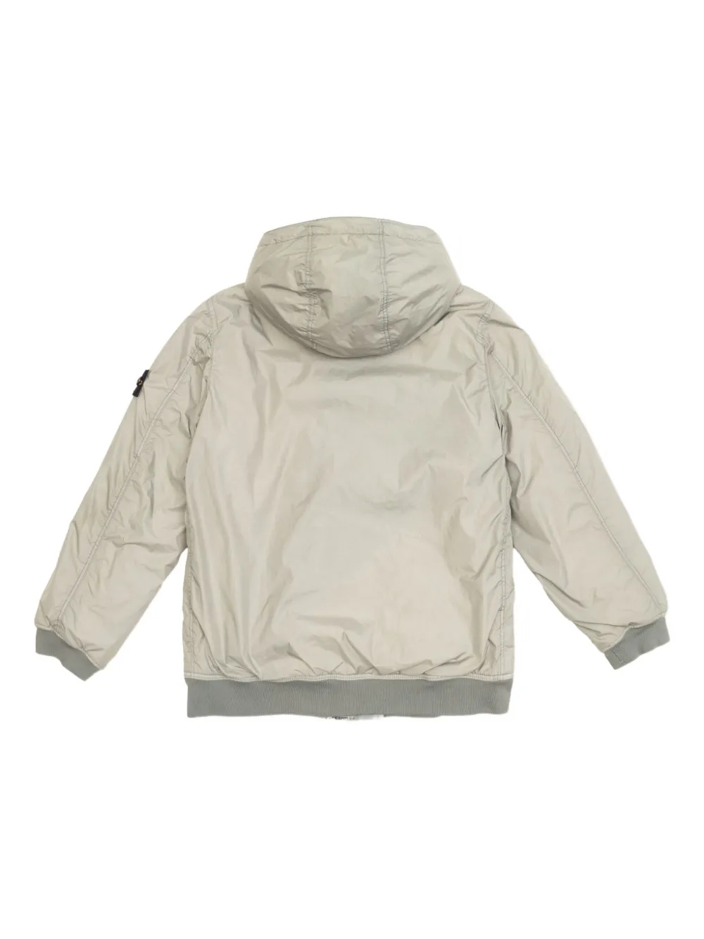 Stone Island Junior hooded Compass-badge jacket Grijs
