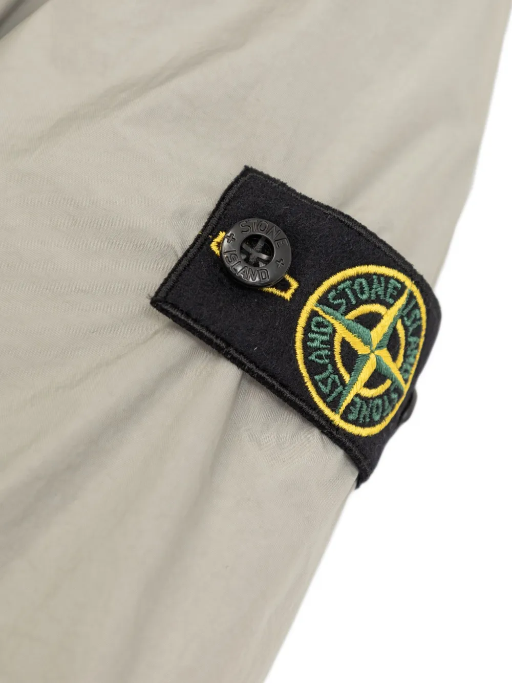 Stone Island Junior hooded Compass-badge jacket Grijs