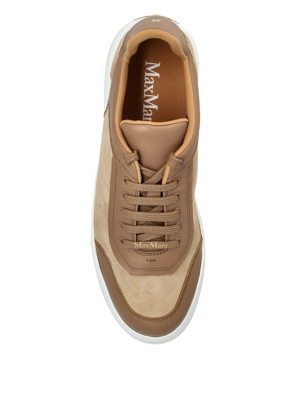 Max Mara Maxi suède sneakers Bruin