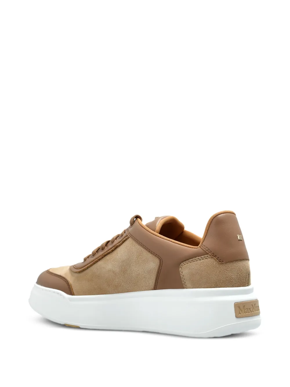 Max Mara Maxi suède sneakers Bruin