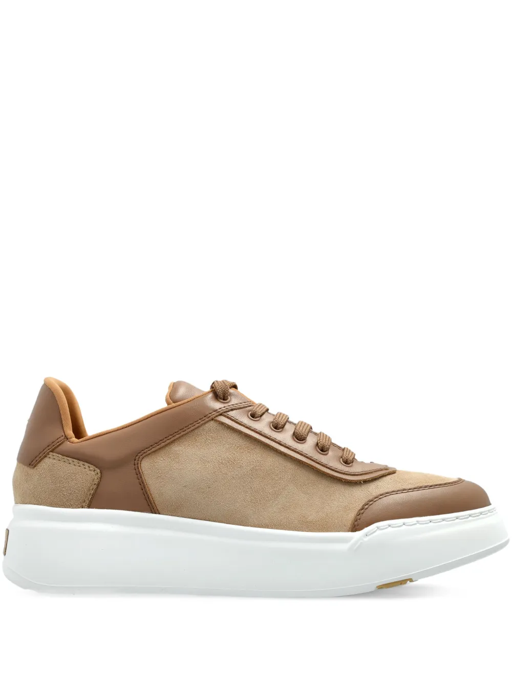 Max Mara Sneakers Maxi in pelle scamosciata - Marrone