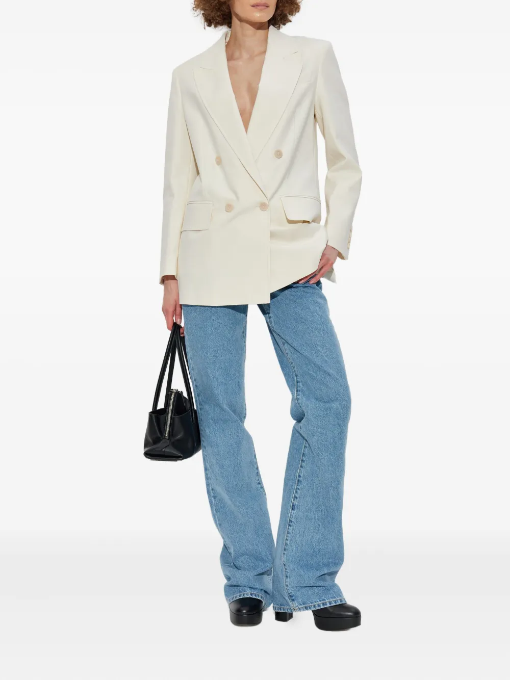 Max Mara Suez double-breasted blazer Beige