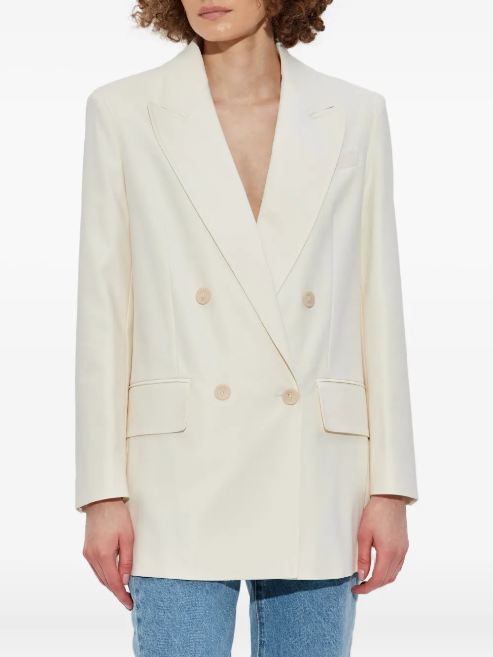 Max Mara Suez double-breasted blazer Beige