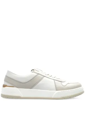 Fabiana Filippi Nappa leather-suede Sneakers | Yellow | FARFETCH