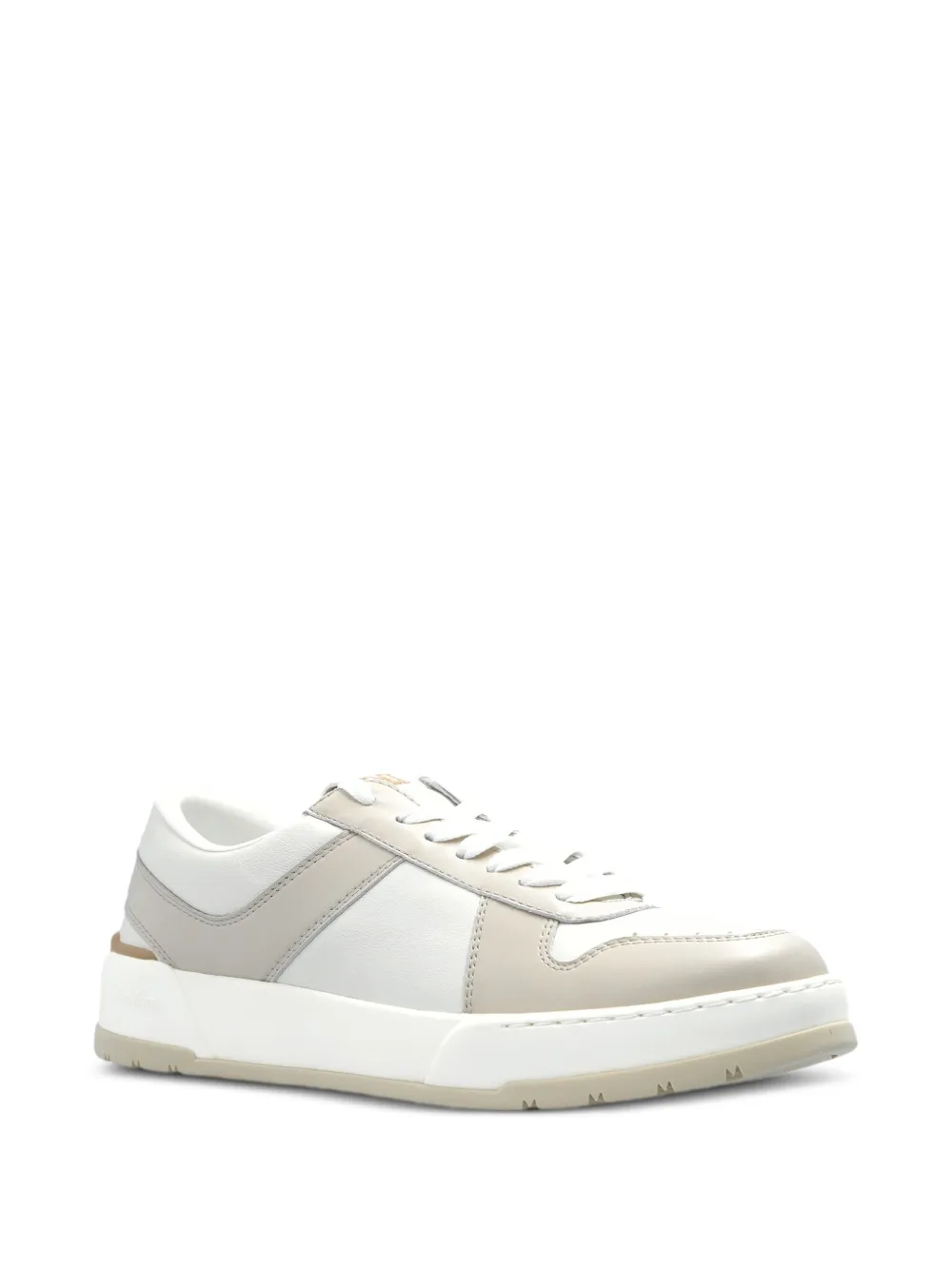 Max Mara Chillblock leren sneakers Wit