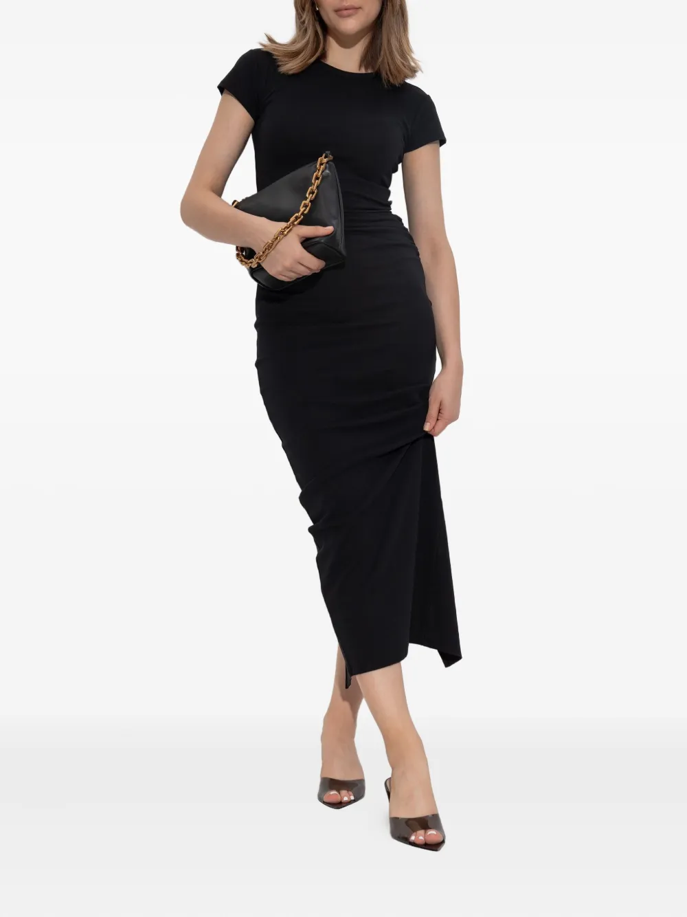 AllSaints Katarina short-sleeve dress Zwart