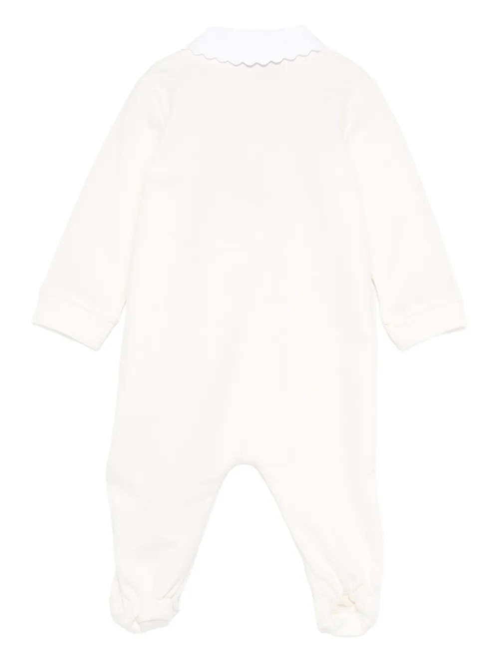 Moschino Kids Babypakjeset met borduurwerk en kraag Wit