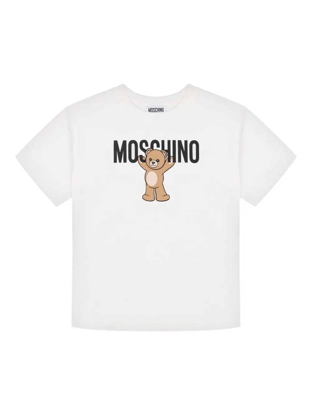 Moschino Kids T-shirt met teddybeerprint Wit