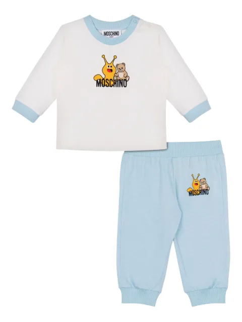 Moschino Kids snail-print tracksuit set