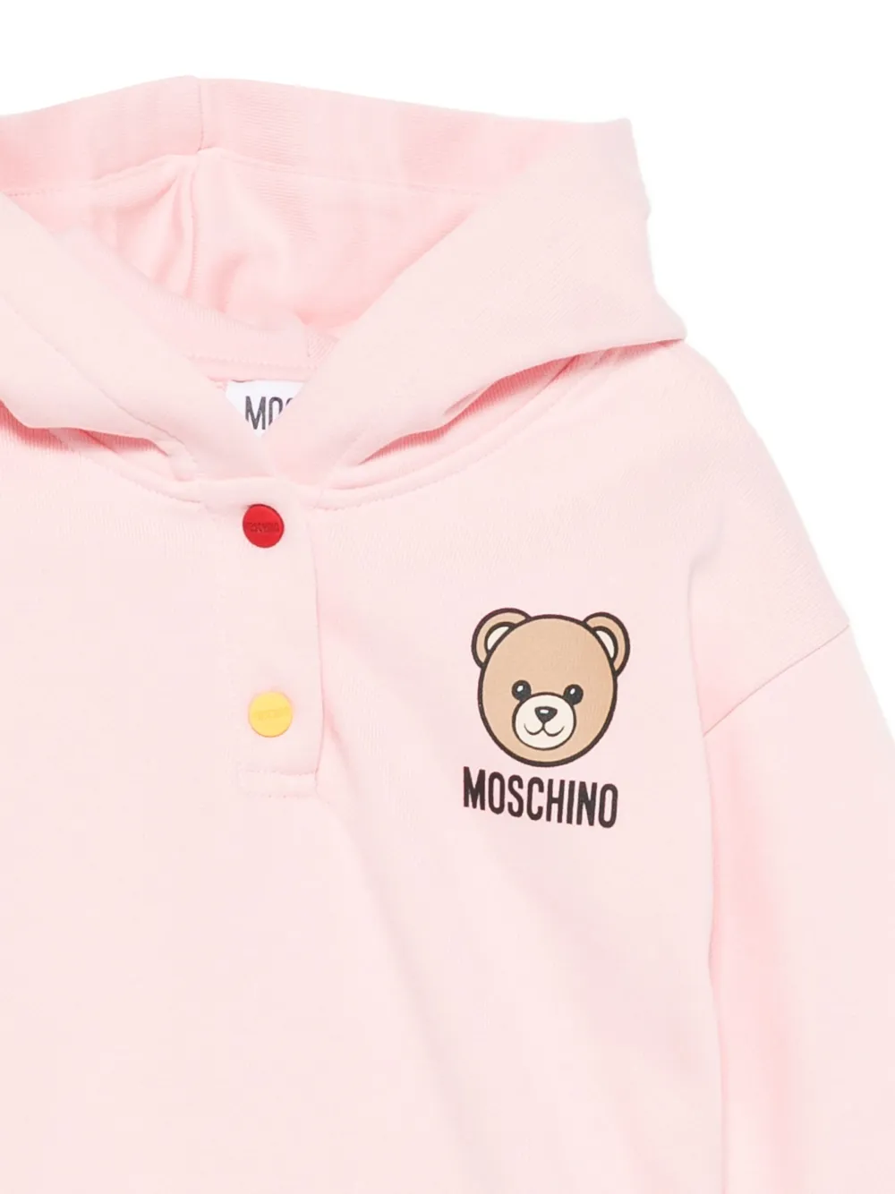 Moschino Kids Hoodie met teddybeerprint Roze