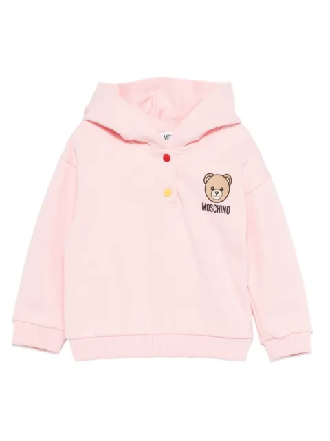 Moschino Kids teddy-print hoodie