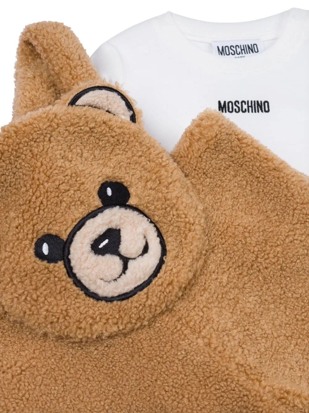 Moschino Kids Set met beer-applicatie Wit