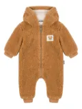 Moschino Kids faux-fur hooded jumpsuit - Brown