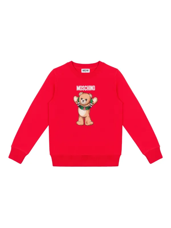 モスキーノ   ティーン ベア 14 Moschino Kids テディベア Tシャツ | ホワイト | FARFETCH JP