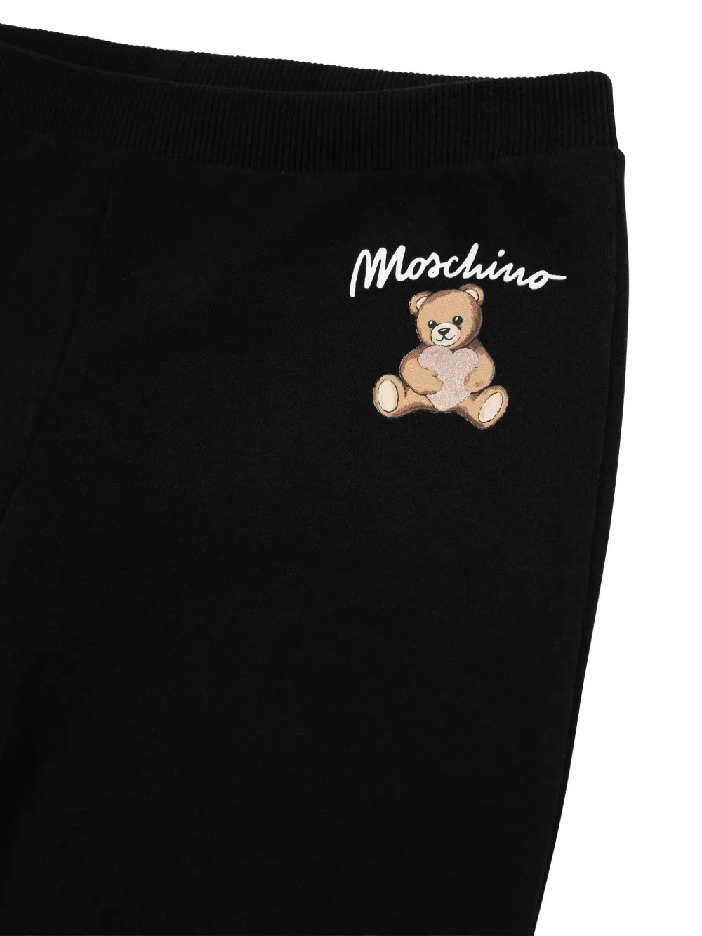 Moschino Kids Legging met logoprint Zwart