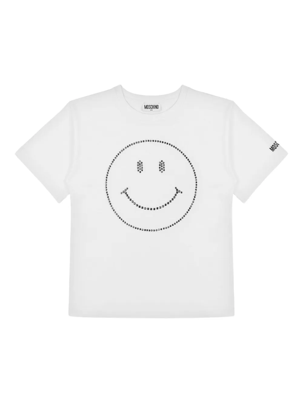 Moschino Kids Smile Tシャツ - ホワイト Moschino Kids Smile Tシャツ - ホワイト