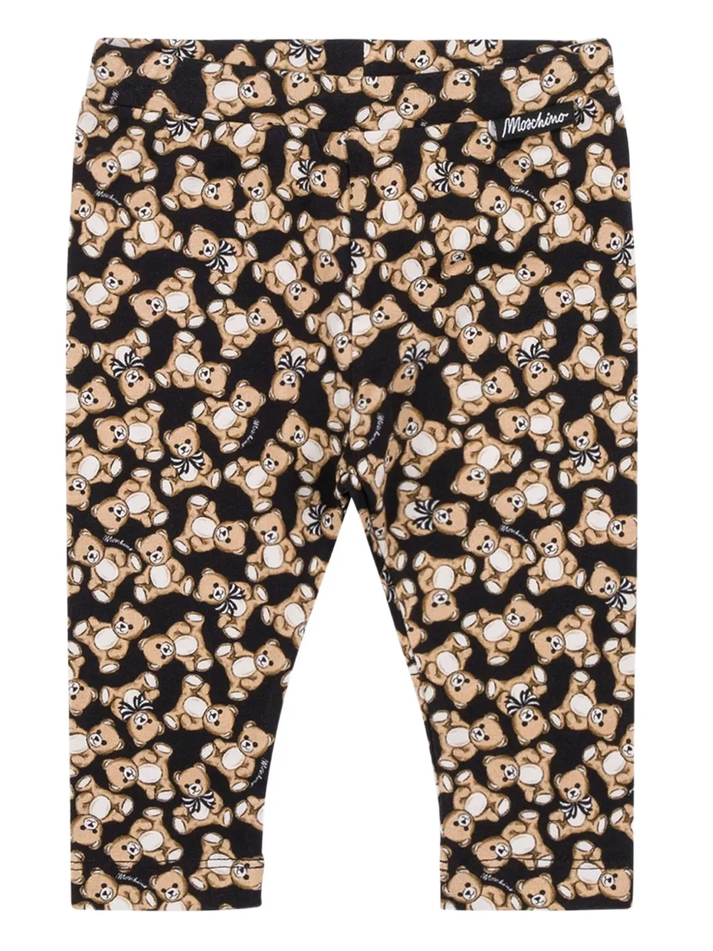 Moschino Kids Legging met print Zwart