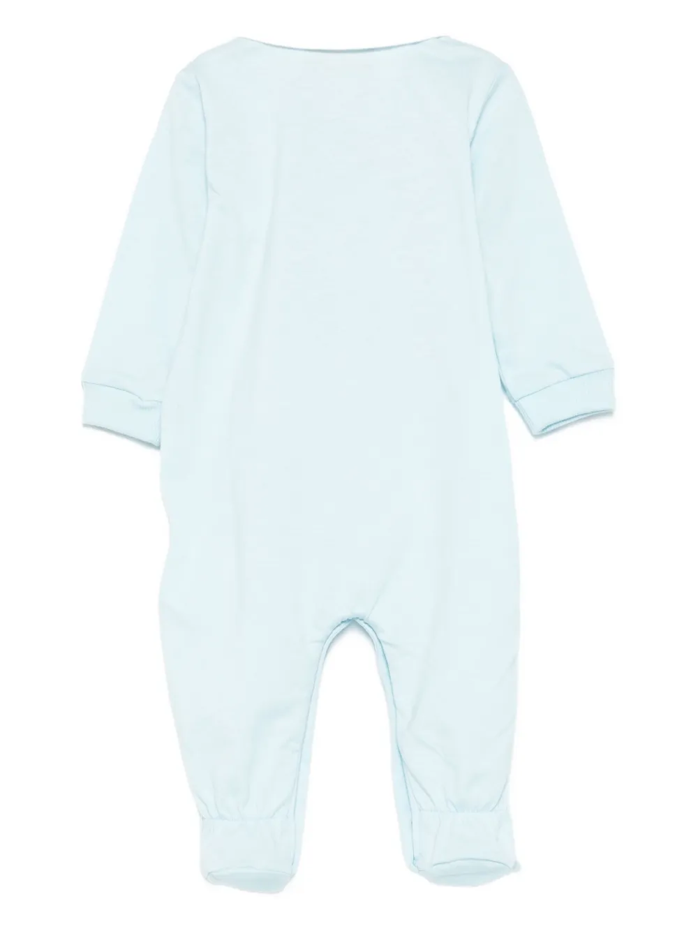 Moschino Kids Romper met logoprint Blauw