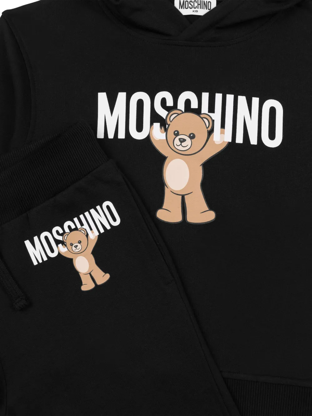 Moschino Kids Trainingspak met teddybeer-print Zwart