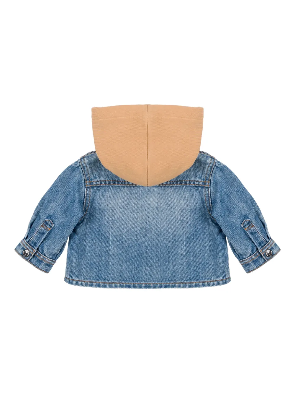 Moschino Kids Spijkerjack met capuchon Blauw