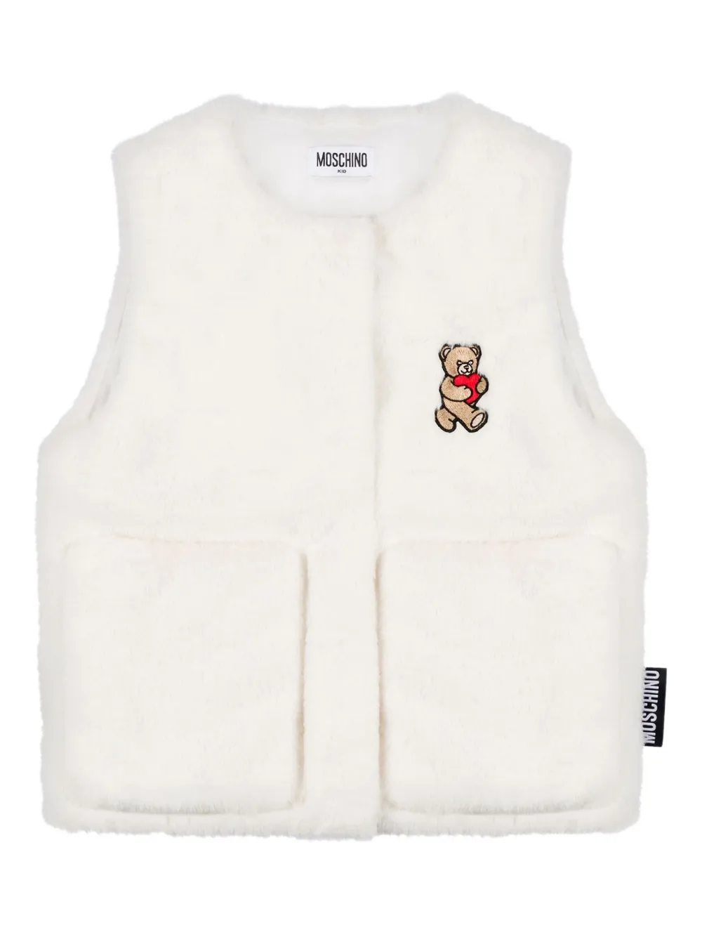 Moschino Kids Bodywarmer met Teddy Bear-print Wit