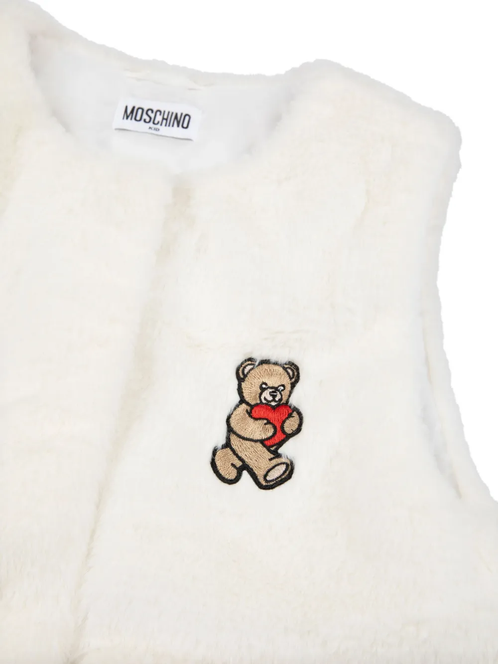 Moschino Kids Bodywarmer met Teddy Bear-print Wit