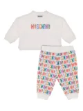 Moschino Kids logo-print tracksuit set - White