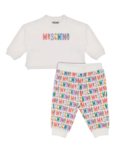 Moschino Kids logo-print tracksuit set