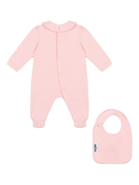 Moschino Kids طقم أطفال بأكمام طويلة ونقش دب