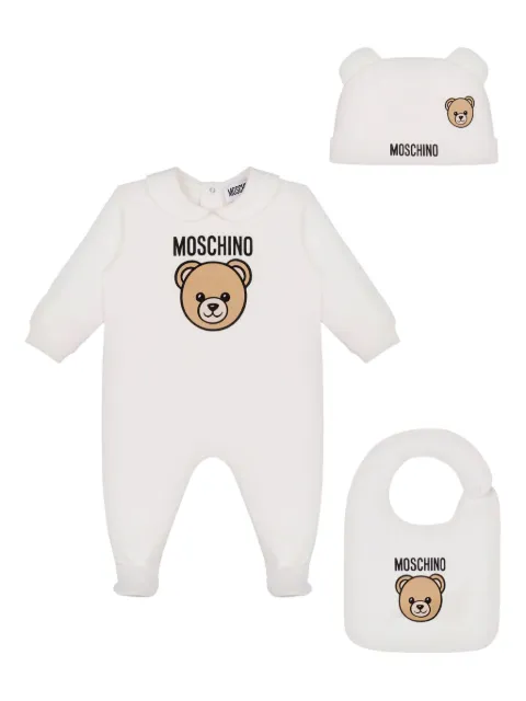 Moschino Kids طقم هدية أطفال بشعار دب