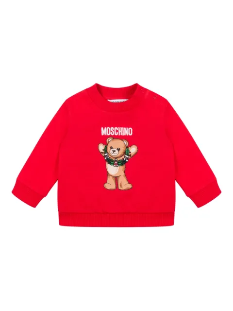 Moschino Kids bear-print sweatshirt