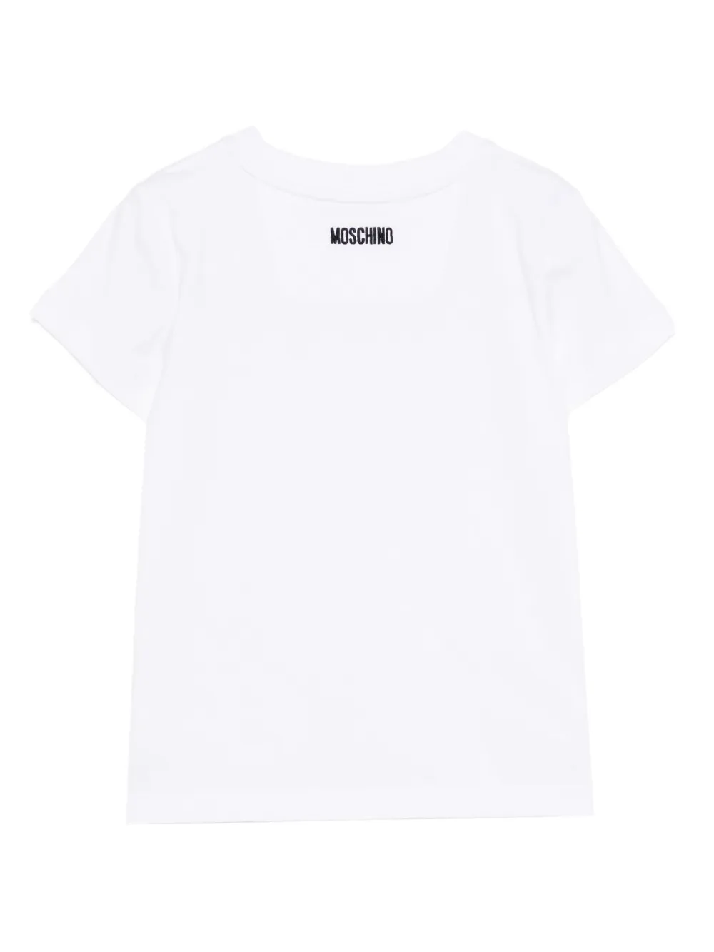 Moschino Kids Katoenen T-shirt Wit