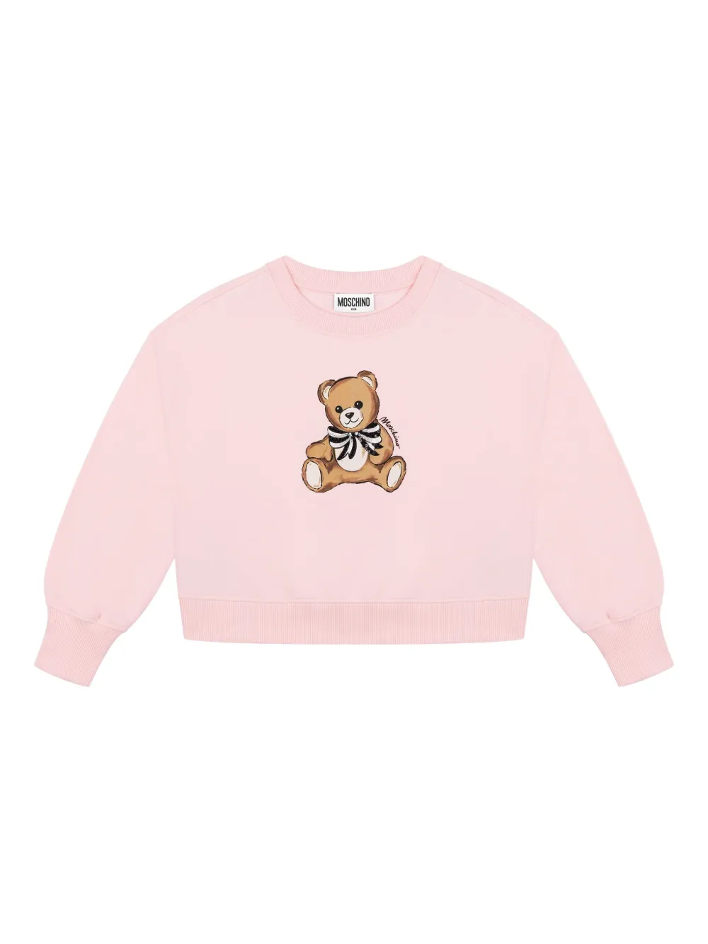 Moschino Kids Sweater met teddybeerprint Roze