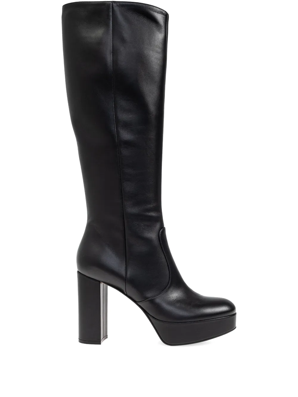 Gianvito Rossi 110mm leather heeled boots | Black | Image 1
