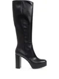 Gianvito Rossi 110mm leather heeled boots - Black